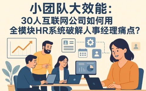 小团队大效能：30人互联网公司如何用全模块HR系统破解人事经理痛点？