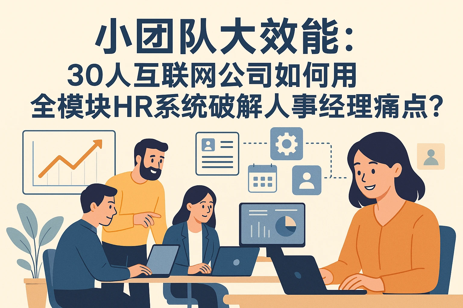 小团队大效能：30人互联网公司如何用全模块HR系统破解人事经理痛点？
