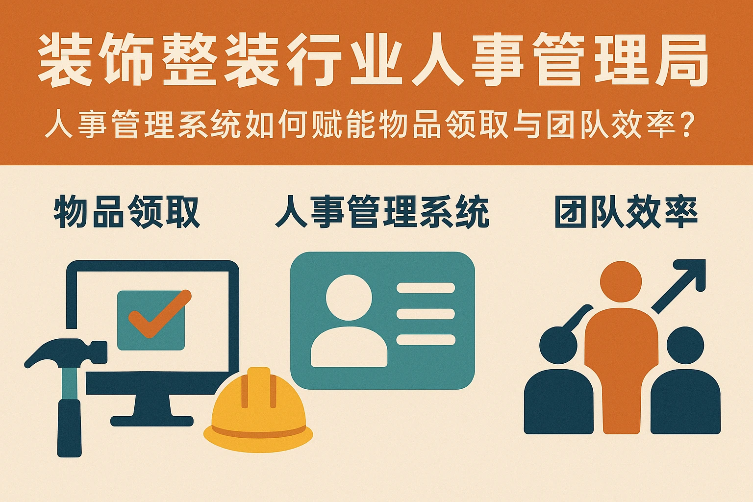 装饰整装行业人事管理破局：人事管理系统如何赋能物品领取与团队效率？