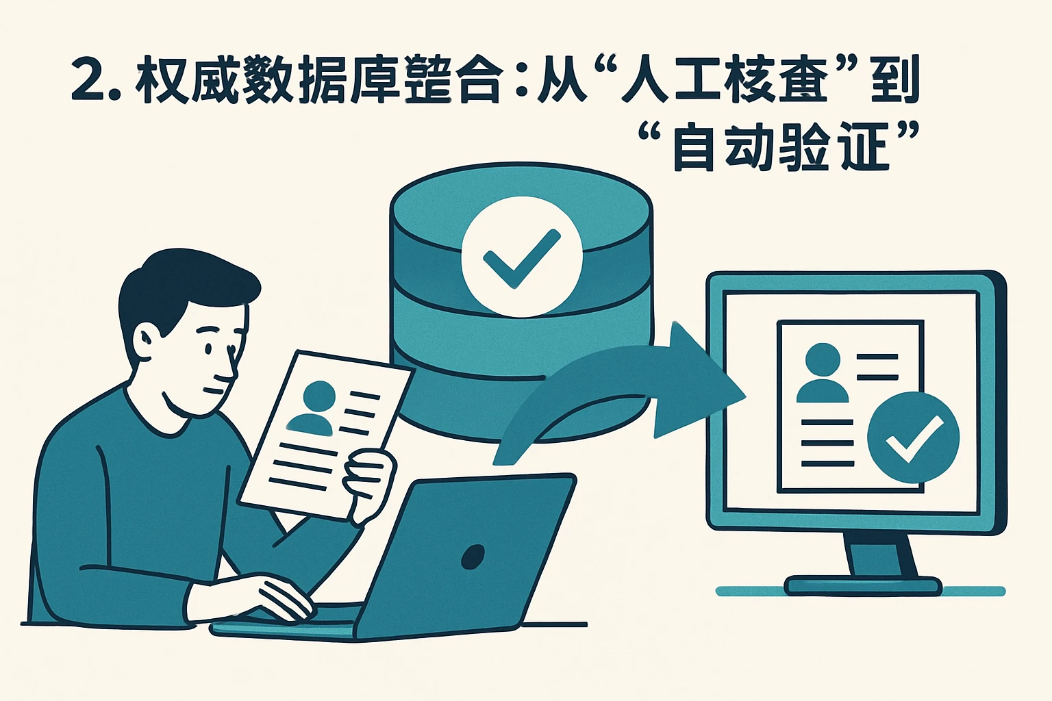 2. 权威数据库整合：从“人工核查”到“自动验证”