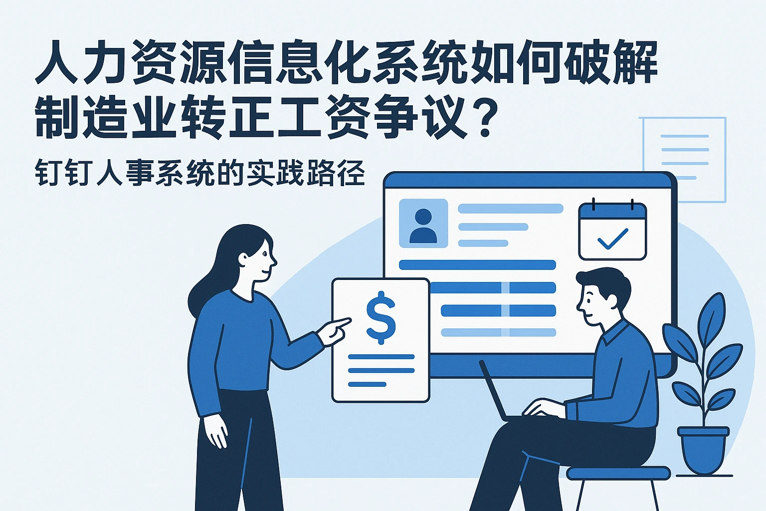 人力资源信息化系统如何破解制造业转正工资争议？钉钉人事系统的实践路径