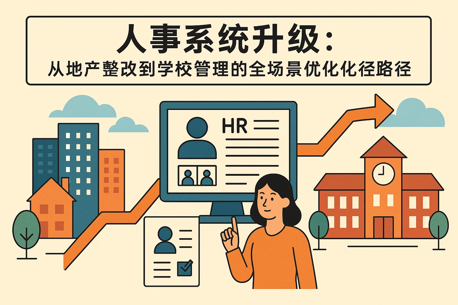 人事系统升级：从地产整改到学校管理的全场景优化路径