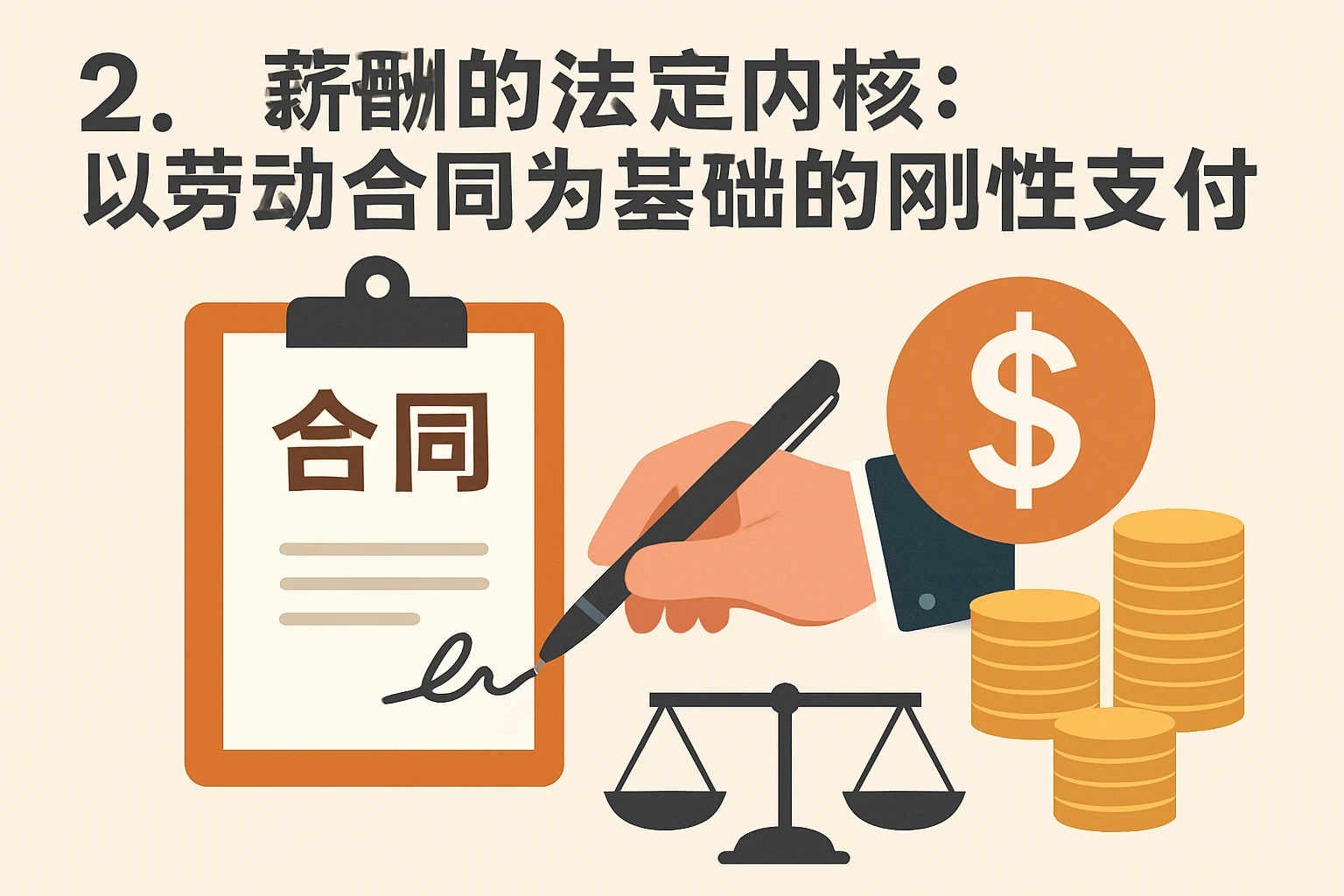 2. 薪酬的法定内核：以劳动合同为基础的刚性支付