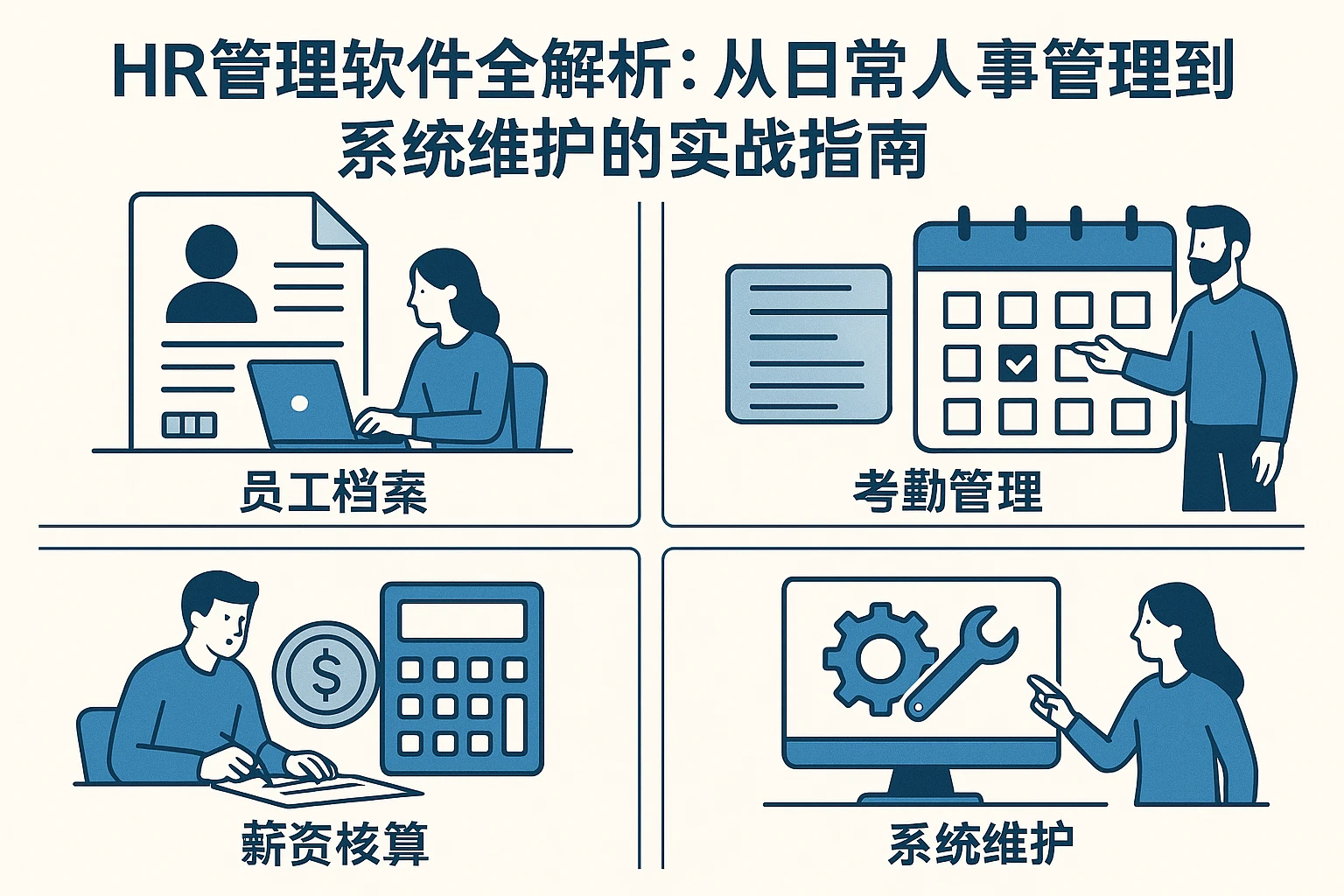 HR管理软件全解析：从日常人事管理到系统维护的实战指南