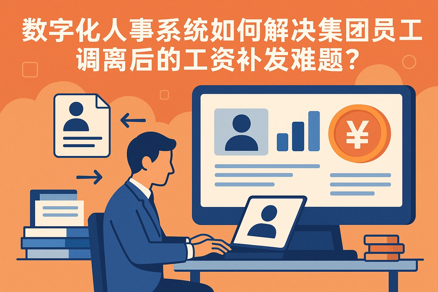 数字化人事系统如何解决集团员工调离后的工资补发难题？