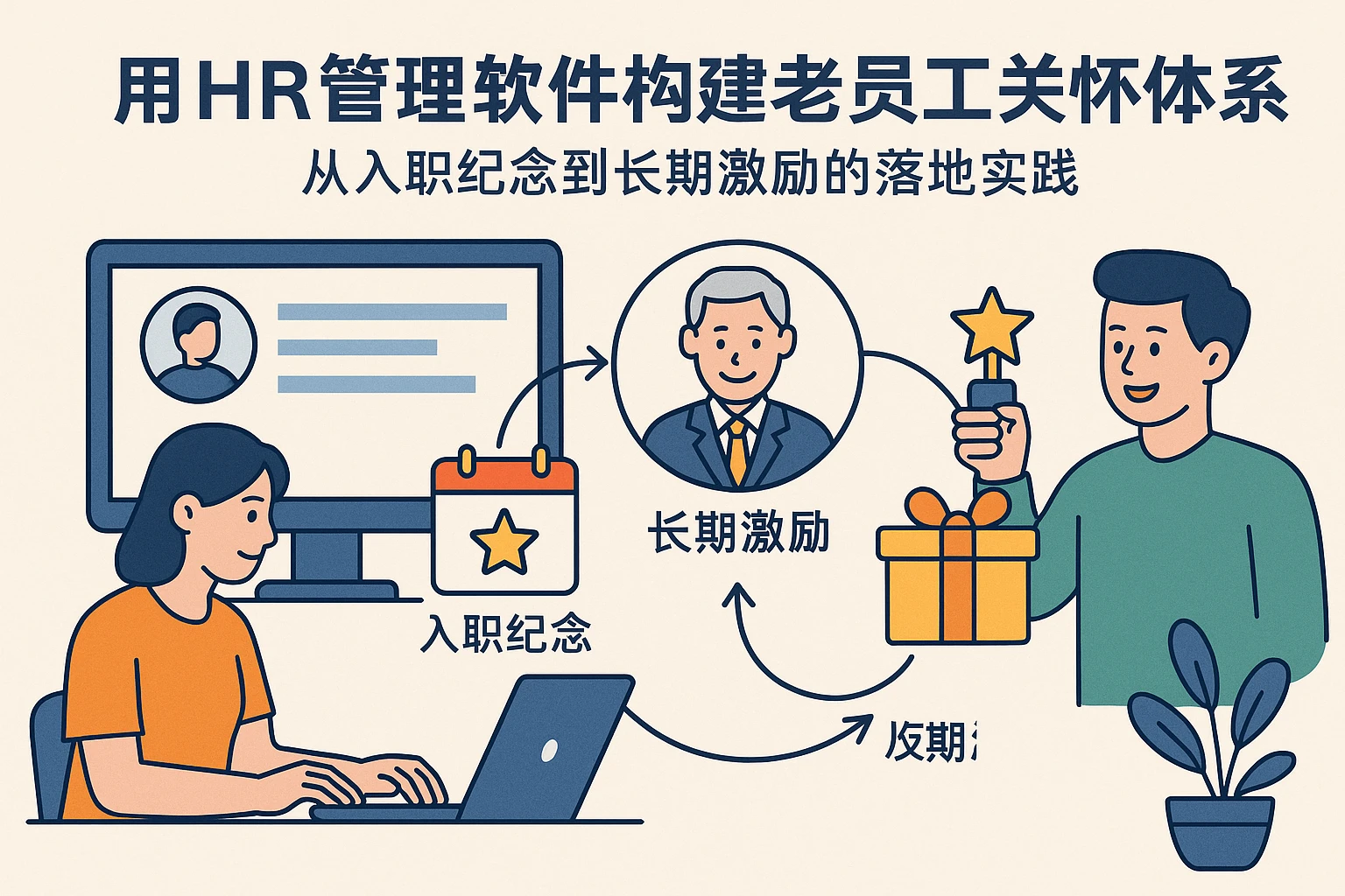 用HR管理软件构建老员工关怀体系：从入职纪念到长期激励的落地实践
