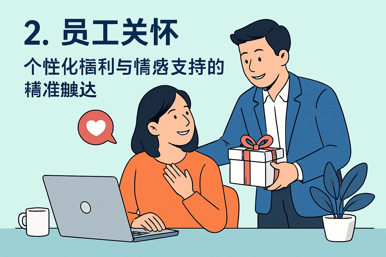 2. 员工关怀：个性化福利与情感支持的精准触达