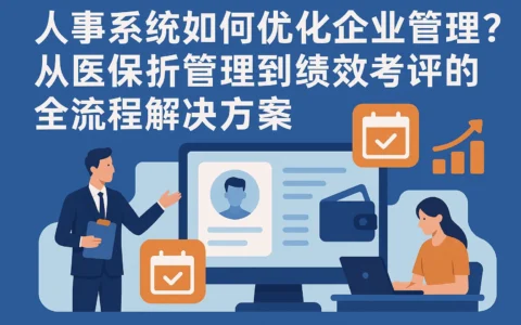 人事系统如何优化企业管理？从医保存折管理到绩效考评的全流程解决方案