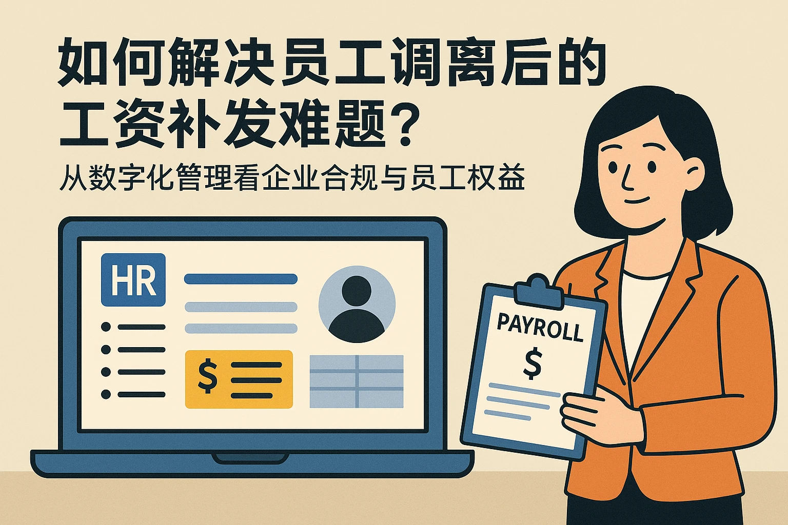 人力资源系统如何解决员工调离后的工资补发难题？——从数字化管理看企业合规与员工权益