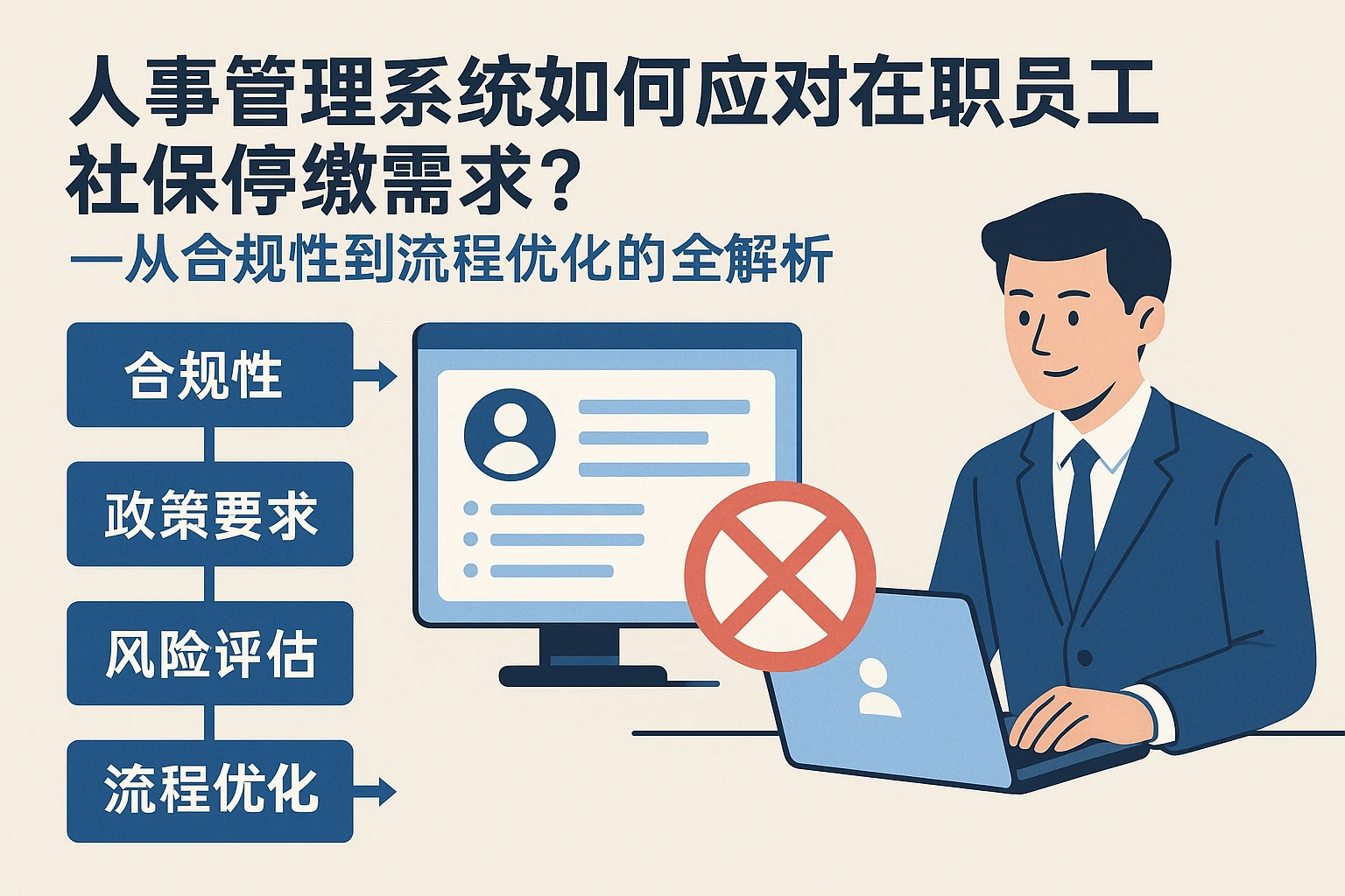 人事管理系统如何应对在职员工社保停缴需求？——从合规性到流程优化的全解析