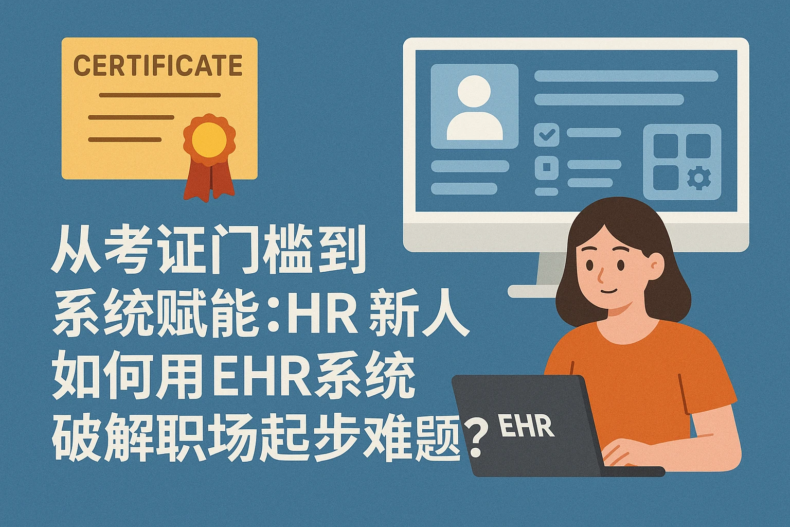 从考证门槛到系统赋能：HR新人如何用EHR系统破解职场起步难题？
