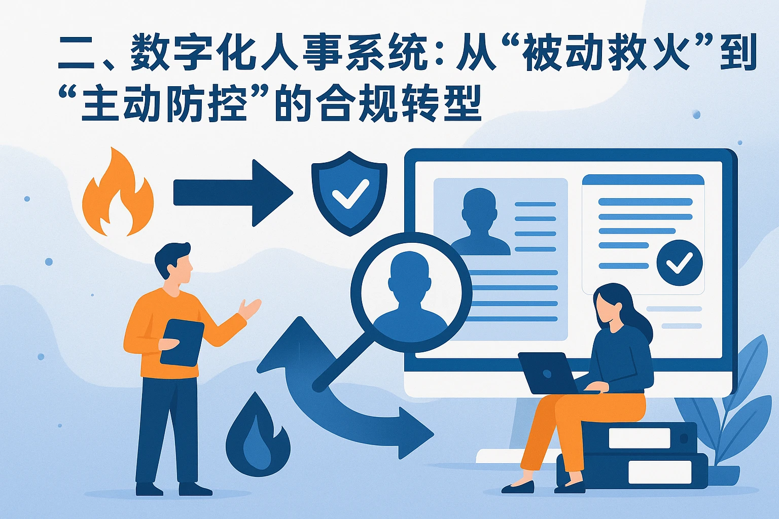 二、数字化人事系统：从“被动救火”到“主动防控”的合规转型