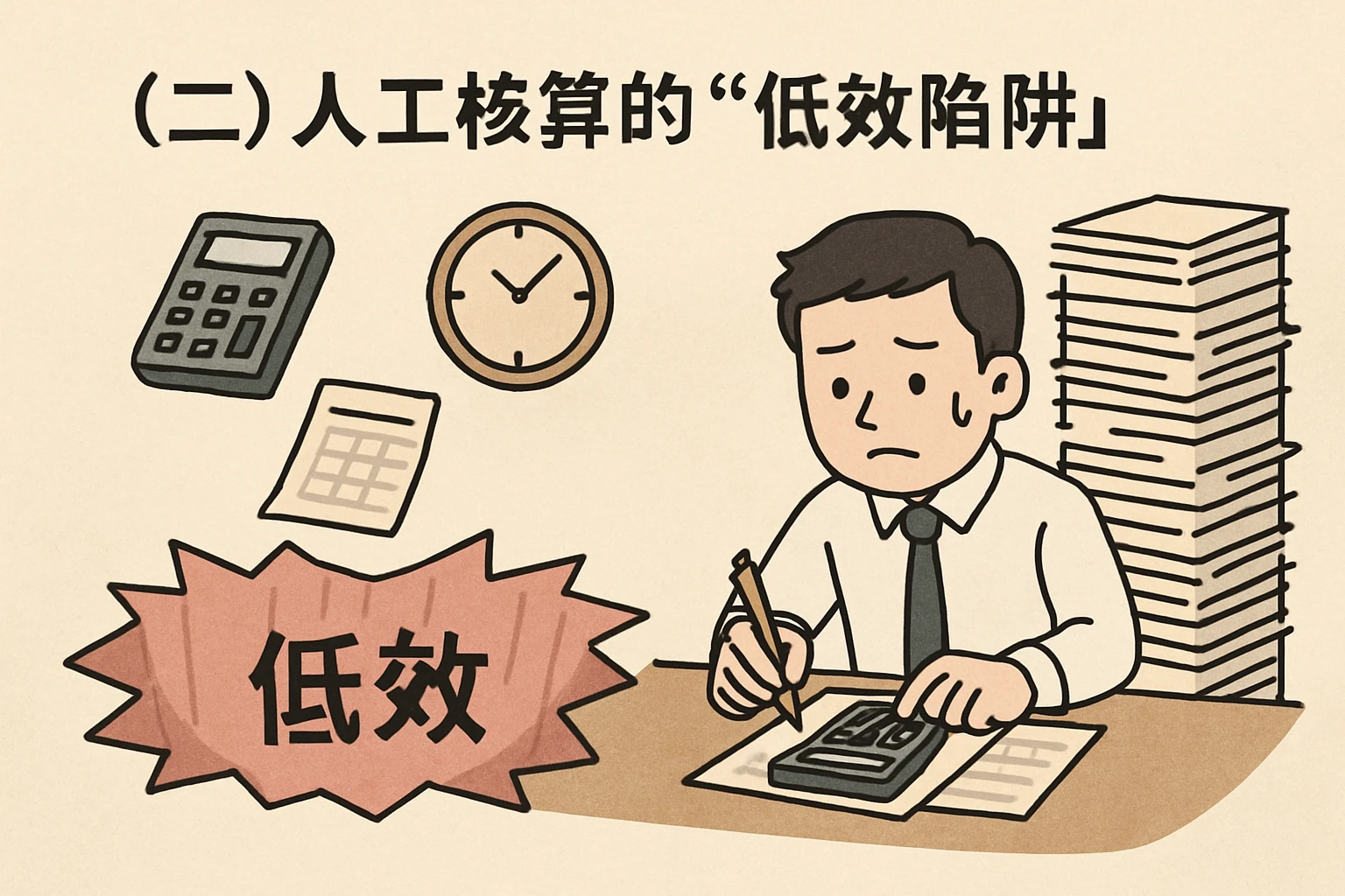 （二）人工核算的“低效陷阱”