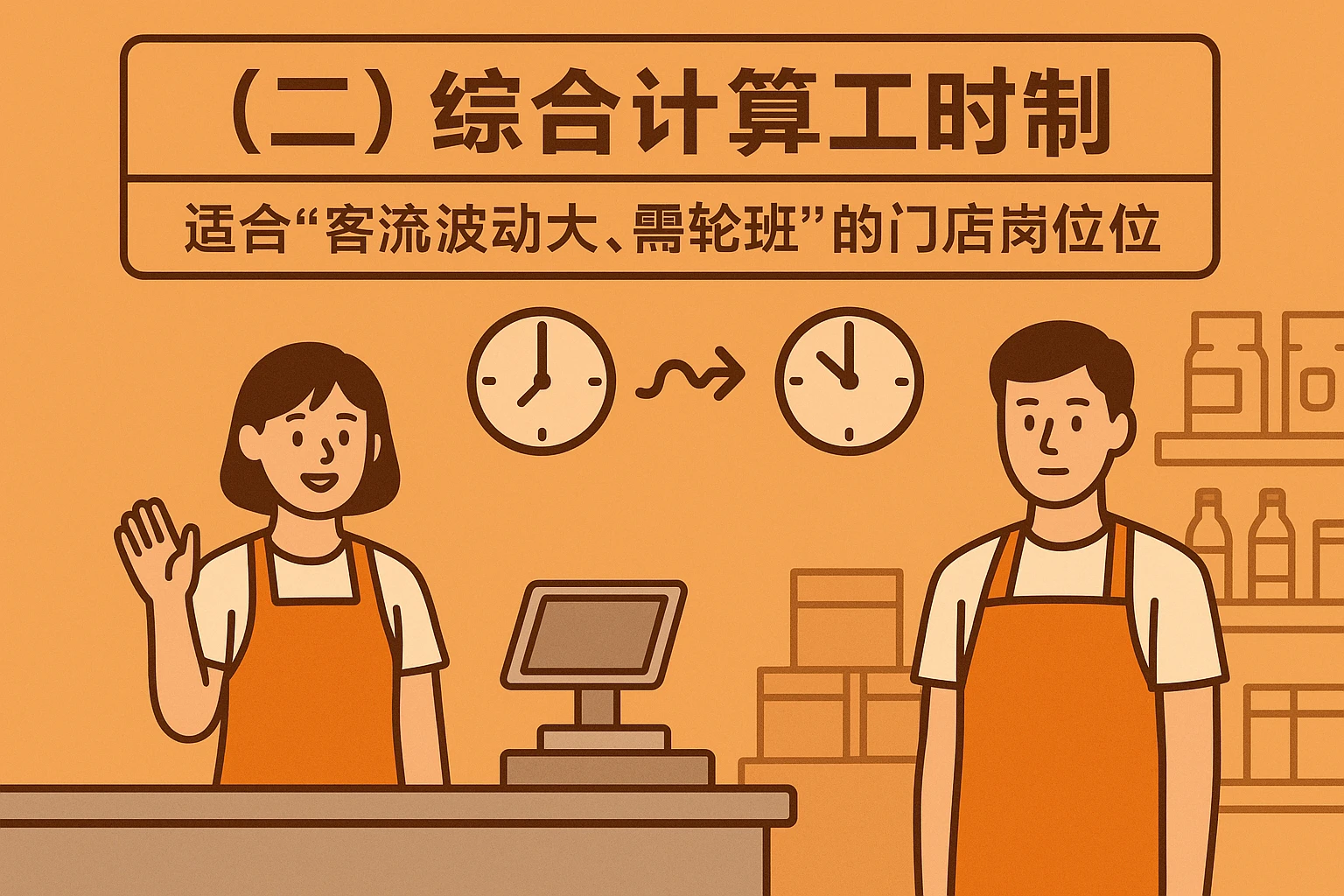 （二）综合计算工时制：适合“客流波动大、需轮班”的门店岗位