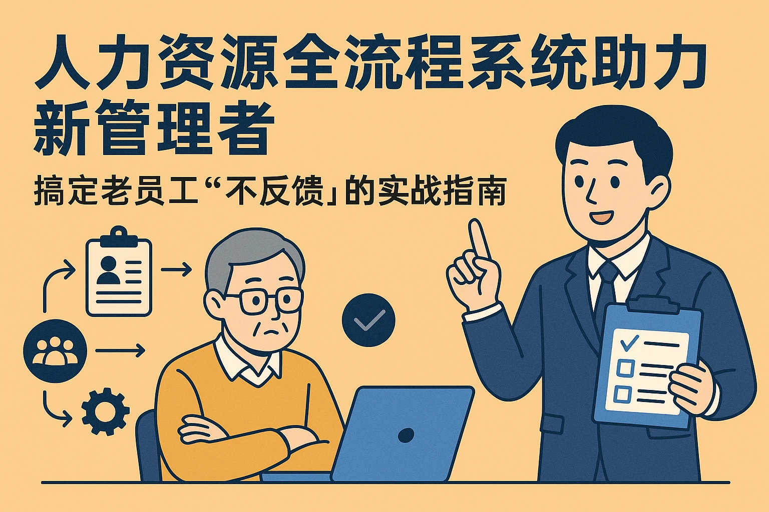 人力资源全流程系统助力新管理者：搞定老员工“不反馈”的实战指南