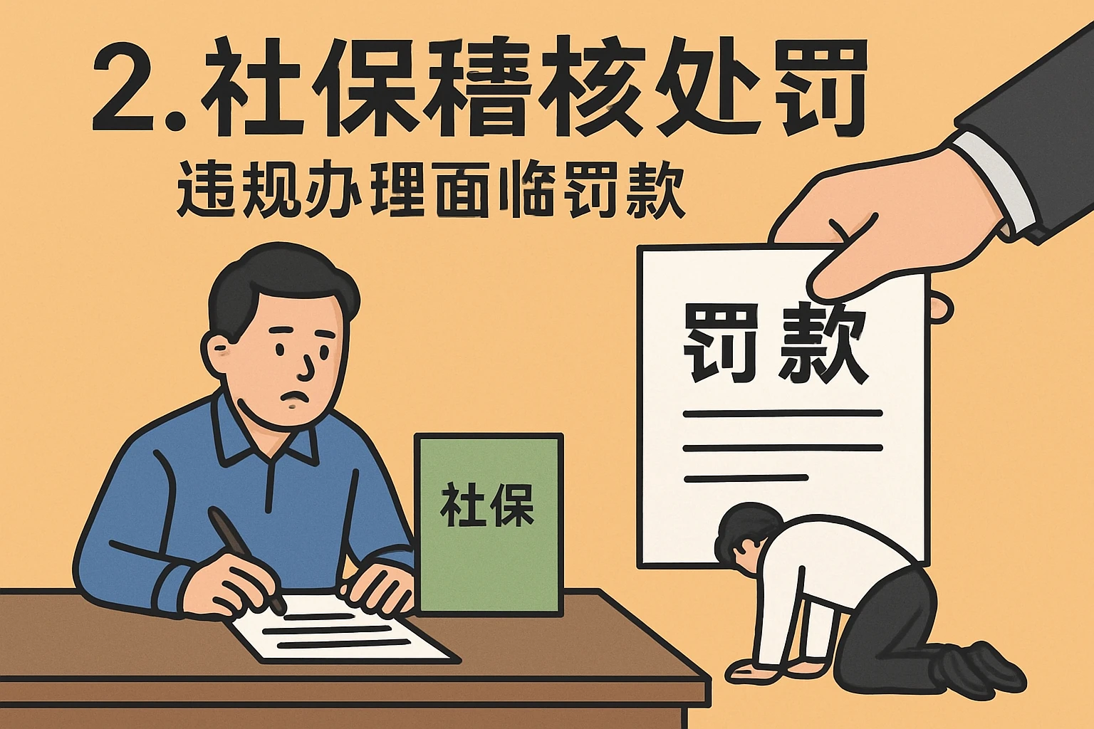 2. 社保稽核处罚：违规办理面临罚款
