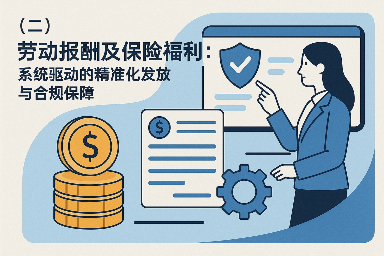 （二）劳动报酬及保险福利：系统驱动的精准化发放与合规保障