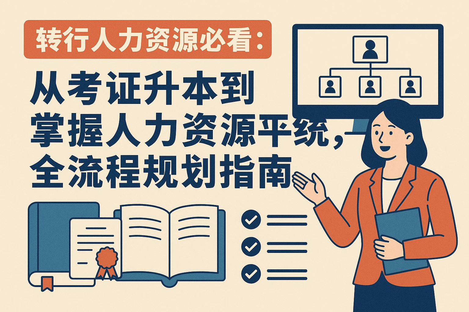 转行人力资源必看：从考证升本到掌握人力资源管理系统，全流程规划指南