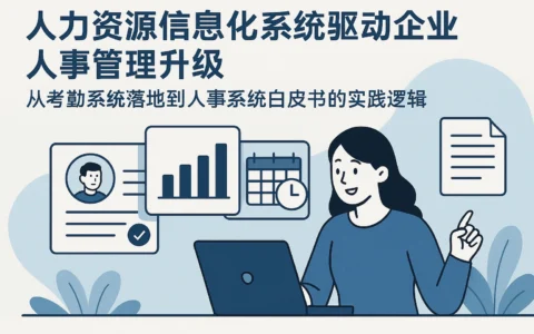 人力资源信息化系统驱动企业人事管理升级——从考勤系统落地到人事系统白皮书的实践逻辑