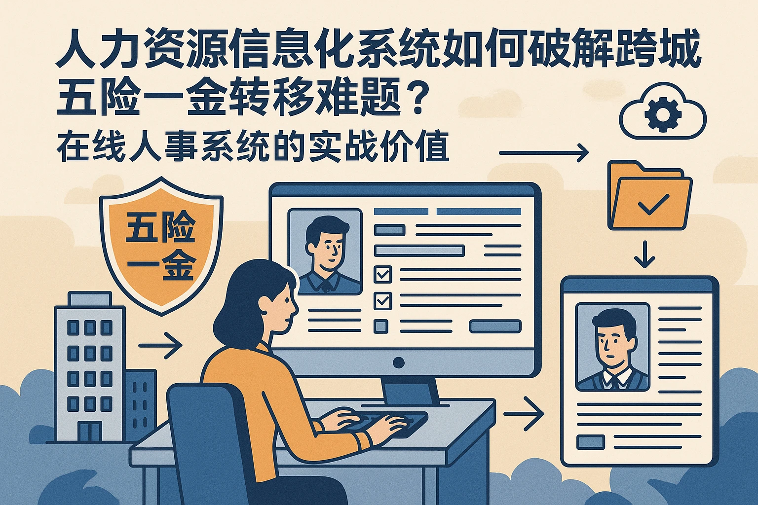 人力资源信息化系统如何破解跨城五险一金转移难题？在线人事系统的实战价值