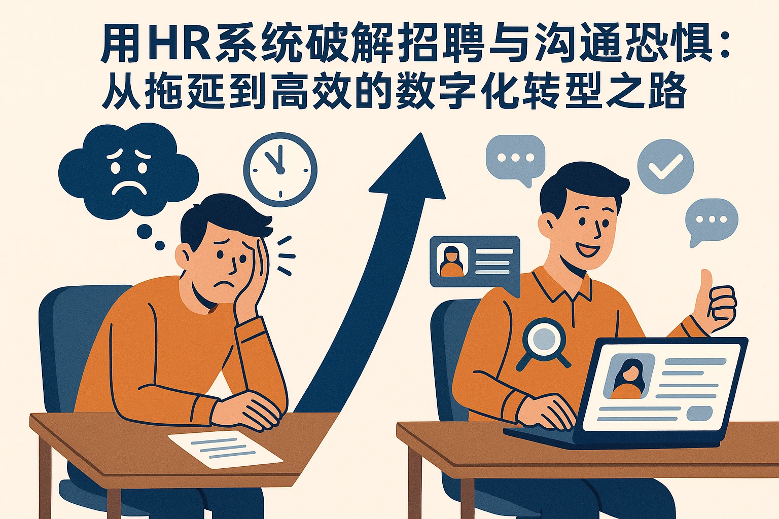 用HR系统破解招聘与沟通恐惧：从拖延到高效的数字化转型之路