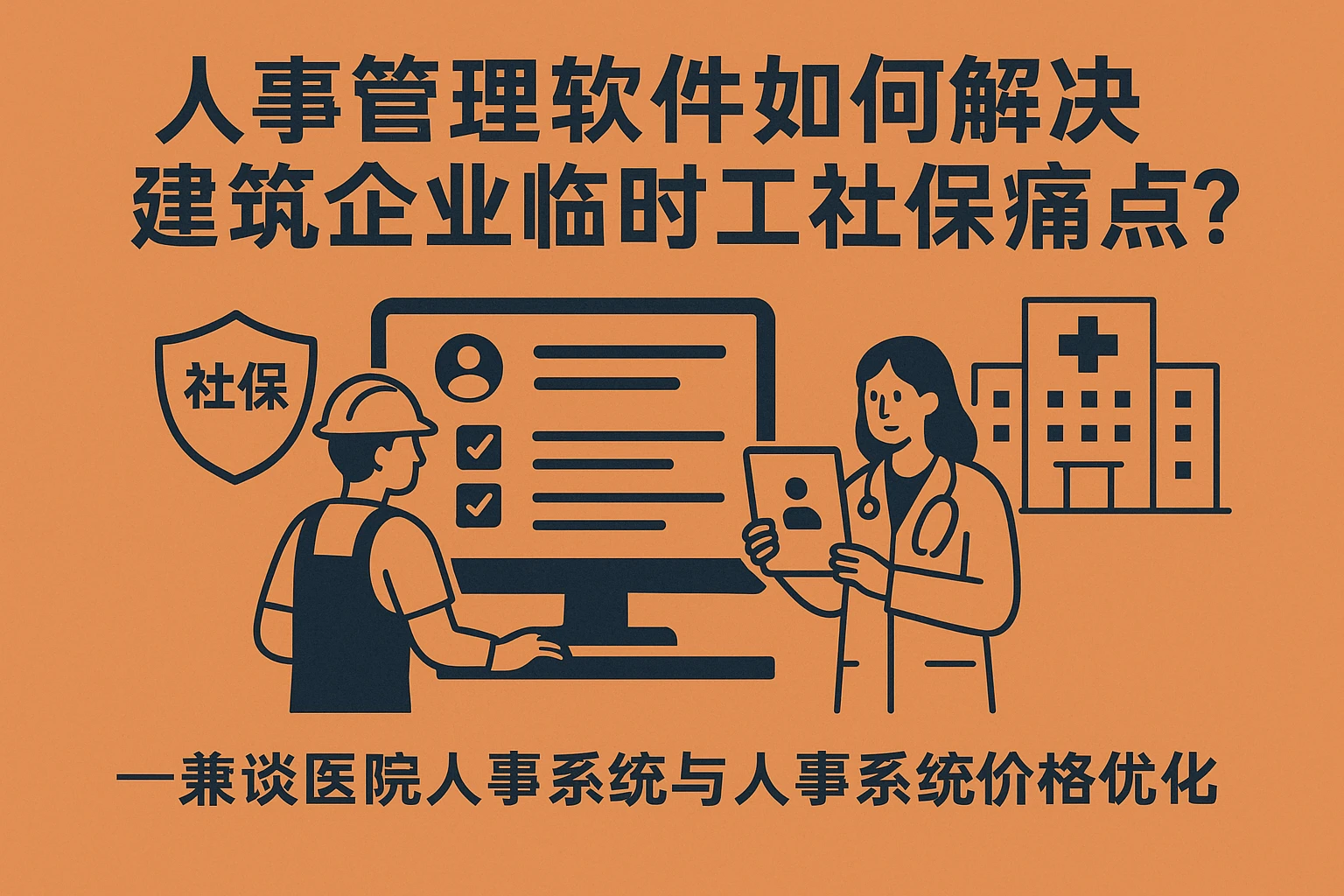 人事管理软件如何解决建筑企业临时工社保痛点?——兼谈医院人事系统与人事系统价格优化