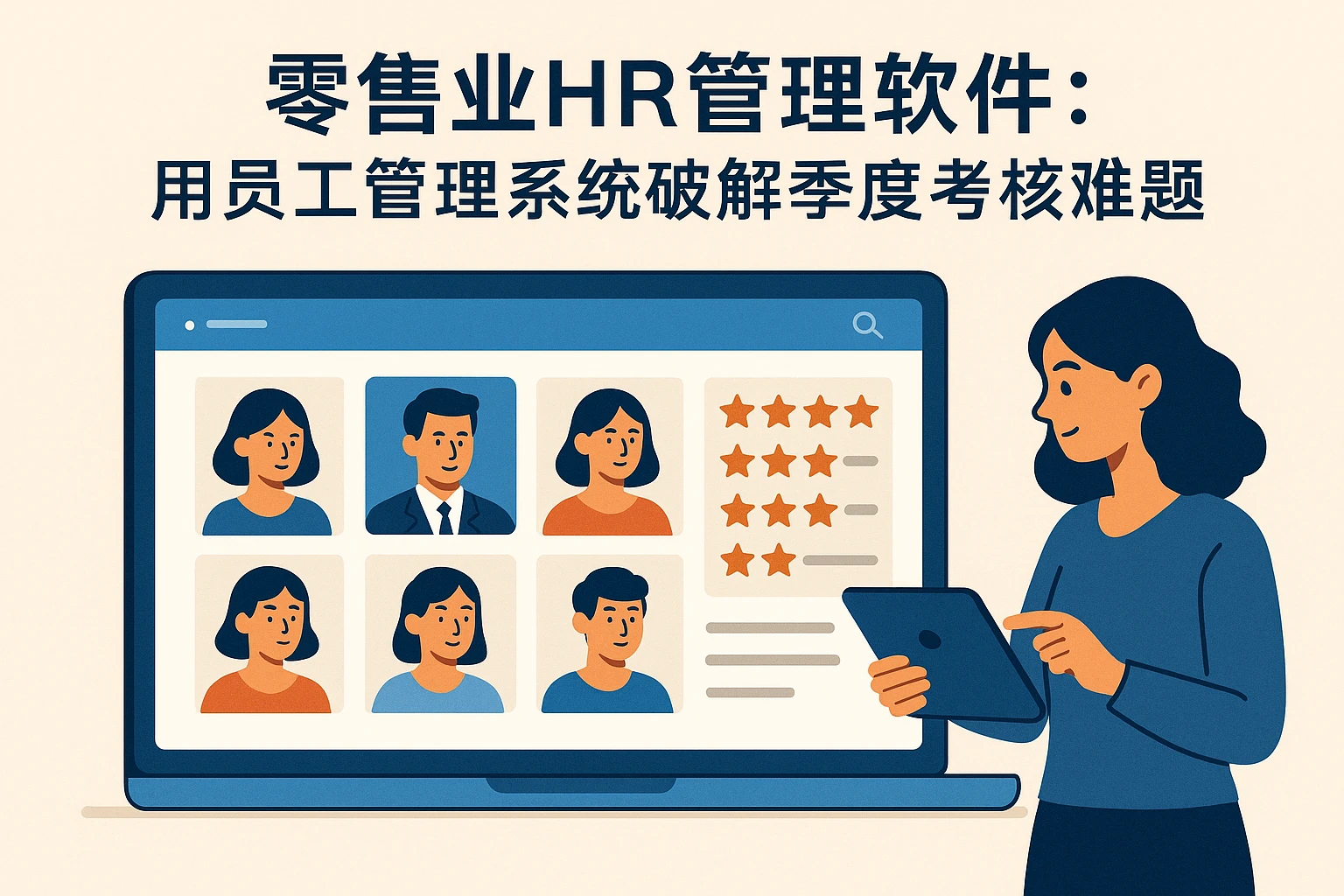 零售业HR管理软件：用员工管理系统破解季度考核难题