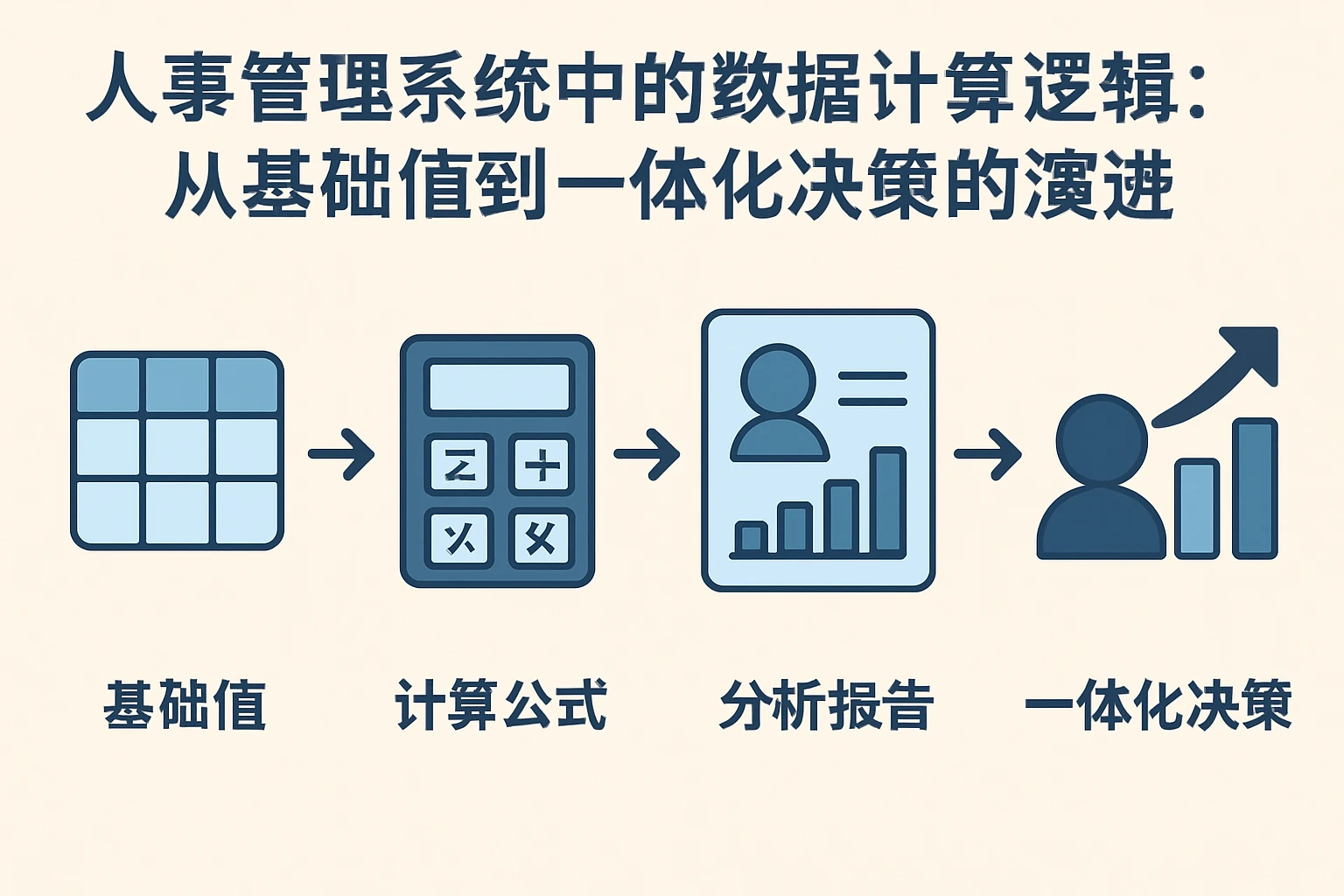 人事管理系统中的数据计算逻辑：从基础值到一体化决策的演进