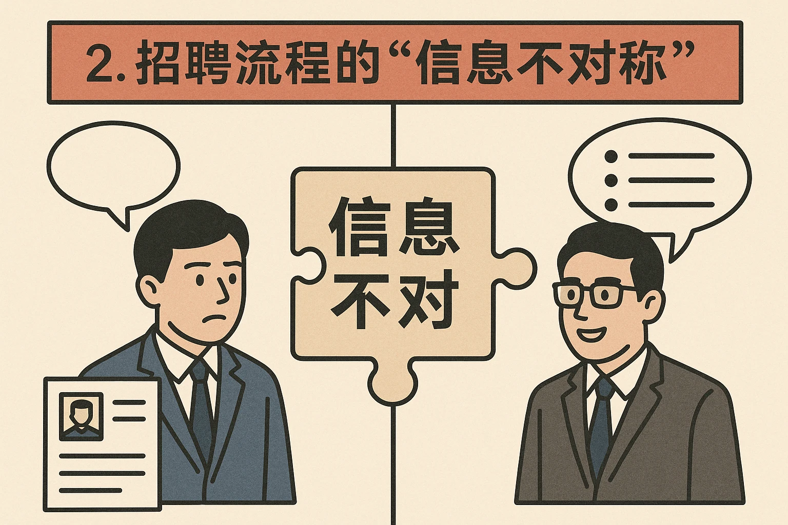 2. 招聘流程的“信息不对称”