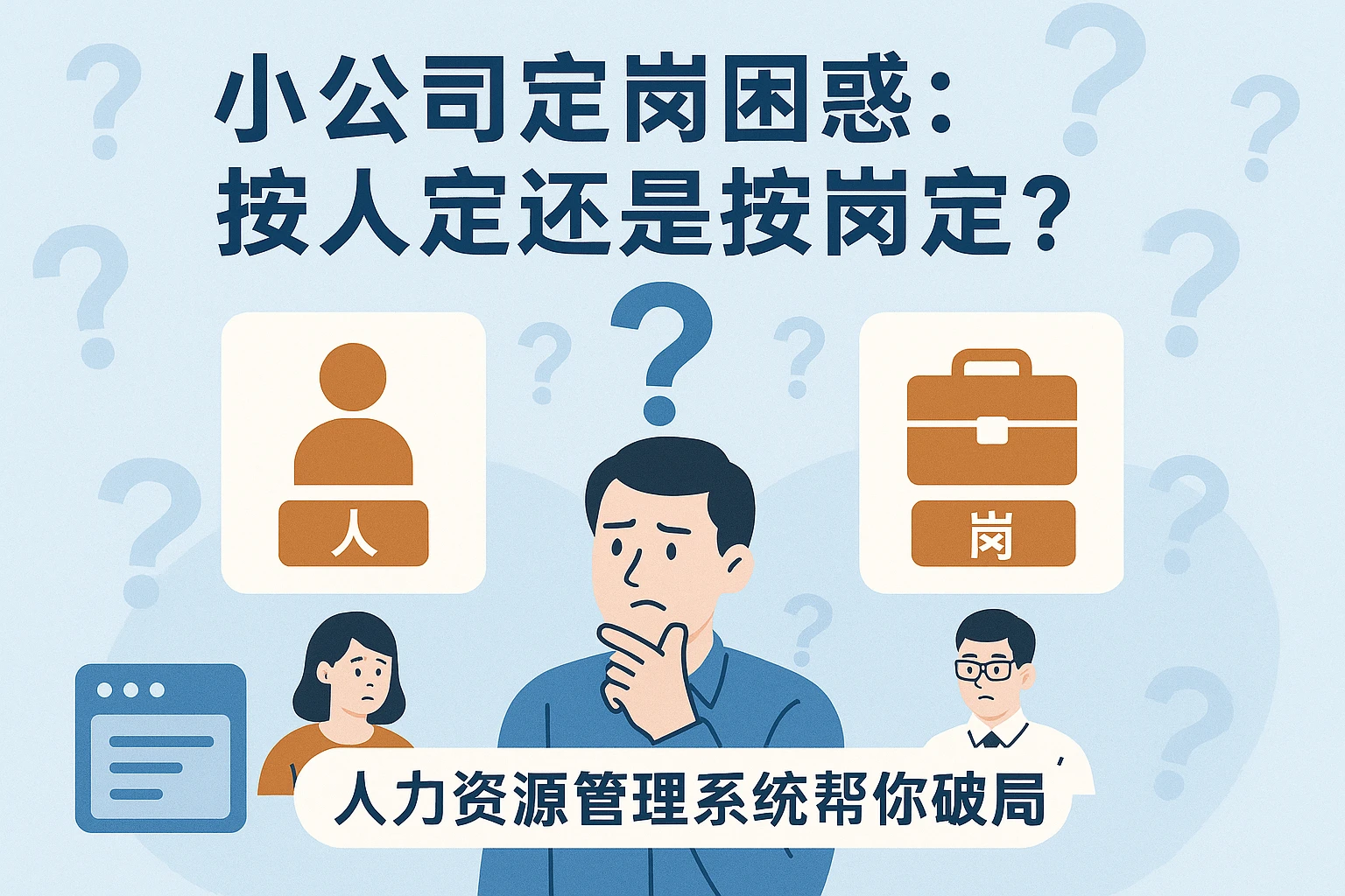 小公司定岗困惑：按人定还是按岗定？人力资源管理系统帮你破局