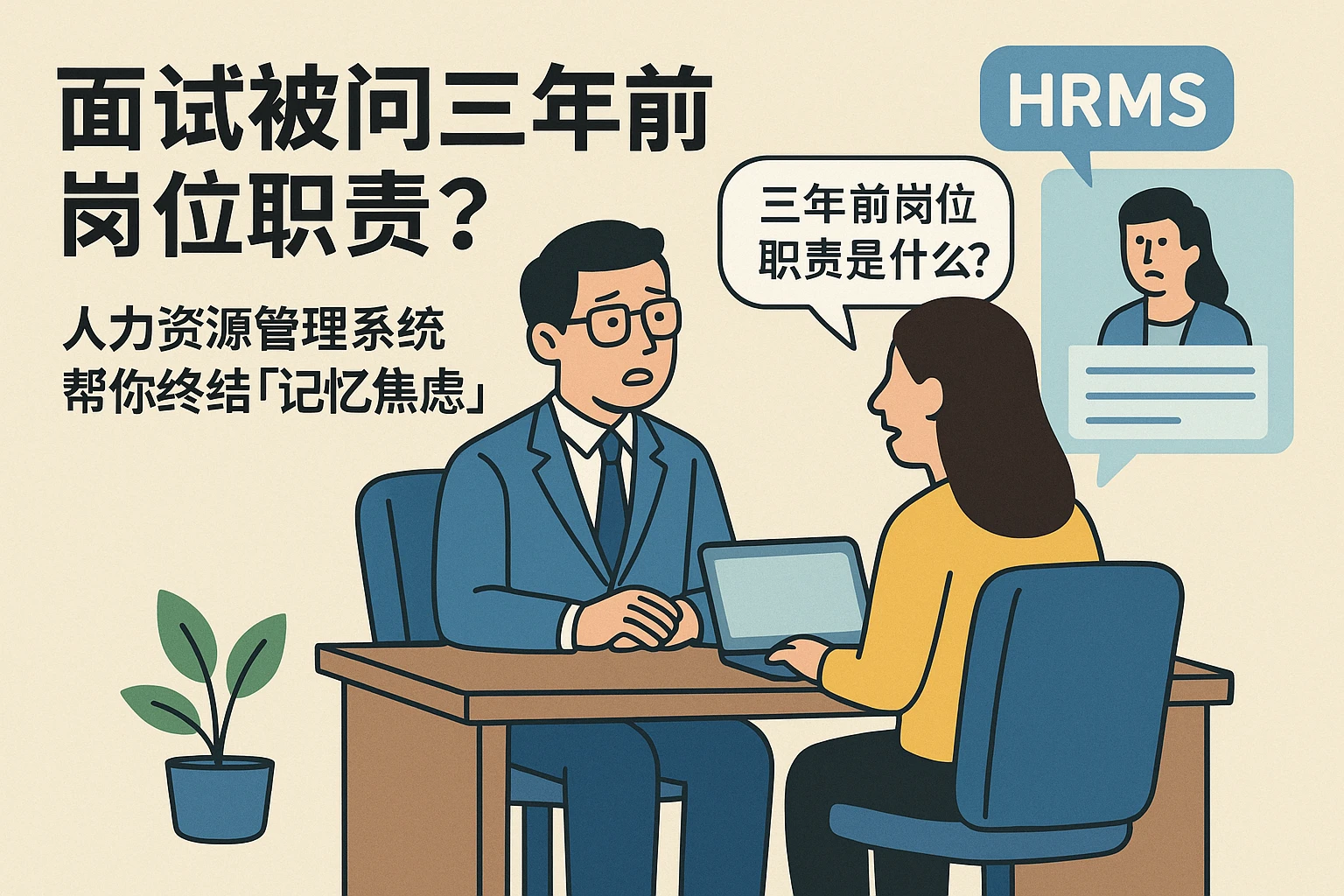 面试被问三年前岗位职责？人力资源管理系统帮你终结「记忆焦虑」
