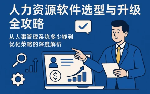 人力资源软件选型与升级全攻略：从人事管理系统多少钱到优化策略的深度解析