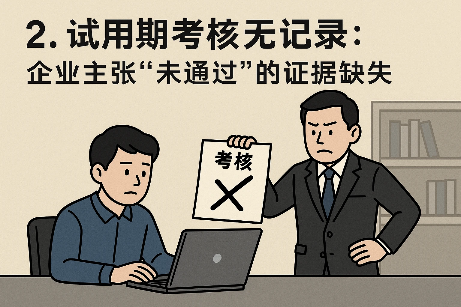2. 试用期考核无记录：企业主张“未通过”的证据缺失