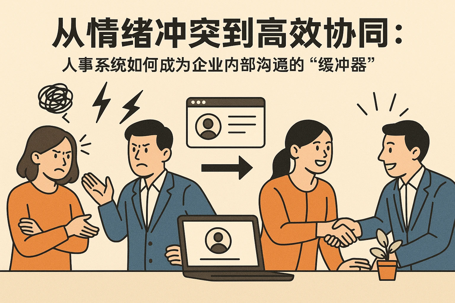 从情绪冲突到高效协同：人事系统如何成为企业内部沟通的“缓冲器”
