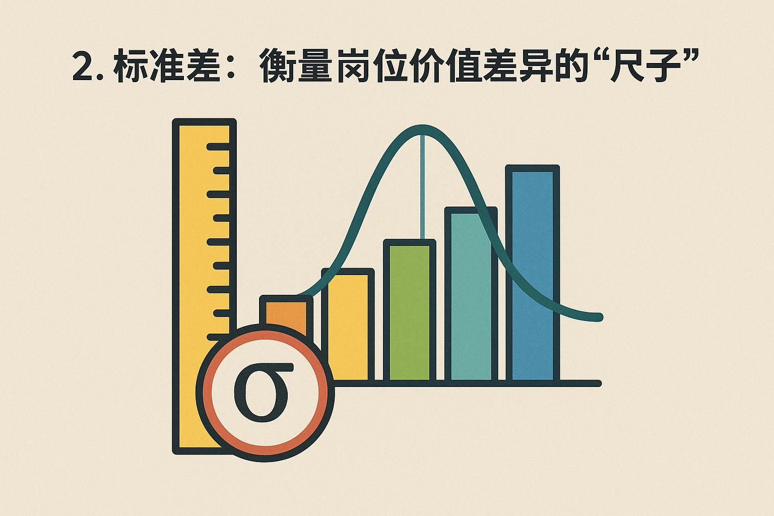 2. 标准差：衡量岗位价值差异的“尺子”