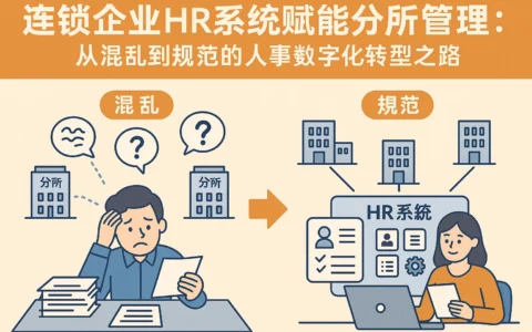 连锁企业HR系统赋能分所管理：从混乱到规范的人事数字化转型之路