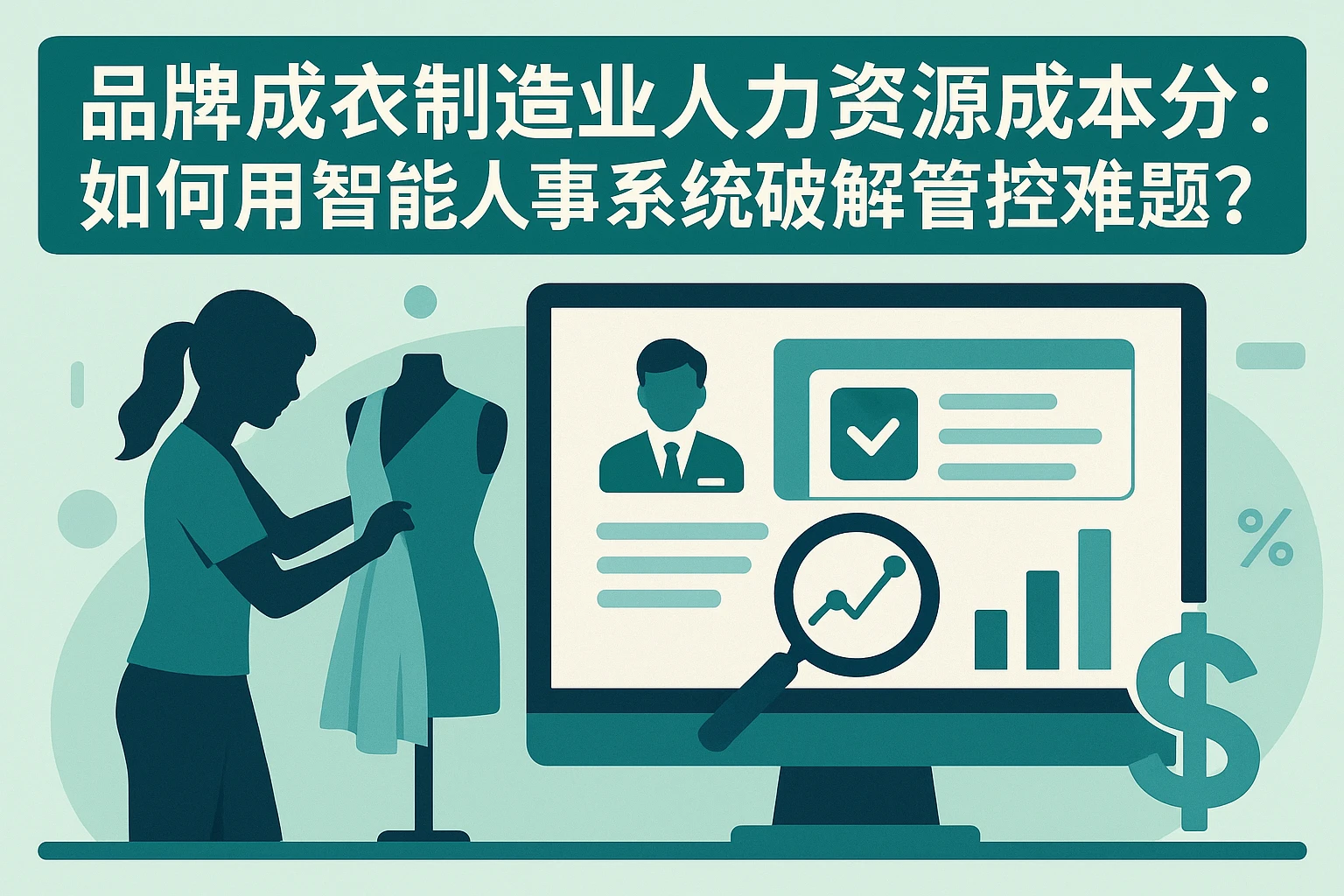 品牌成衣制造业人力资源成本分析：如何用智能人事系统破解管控难题？