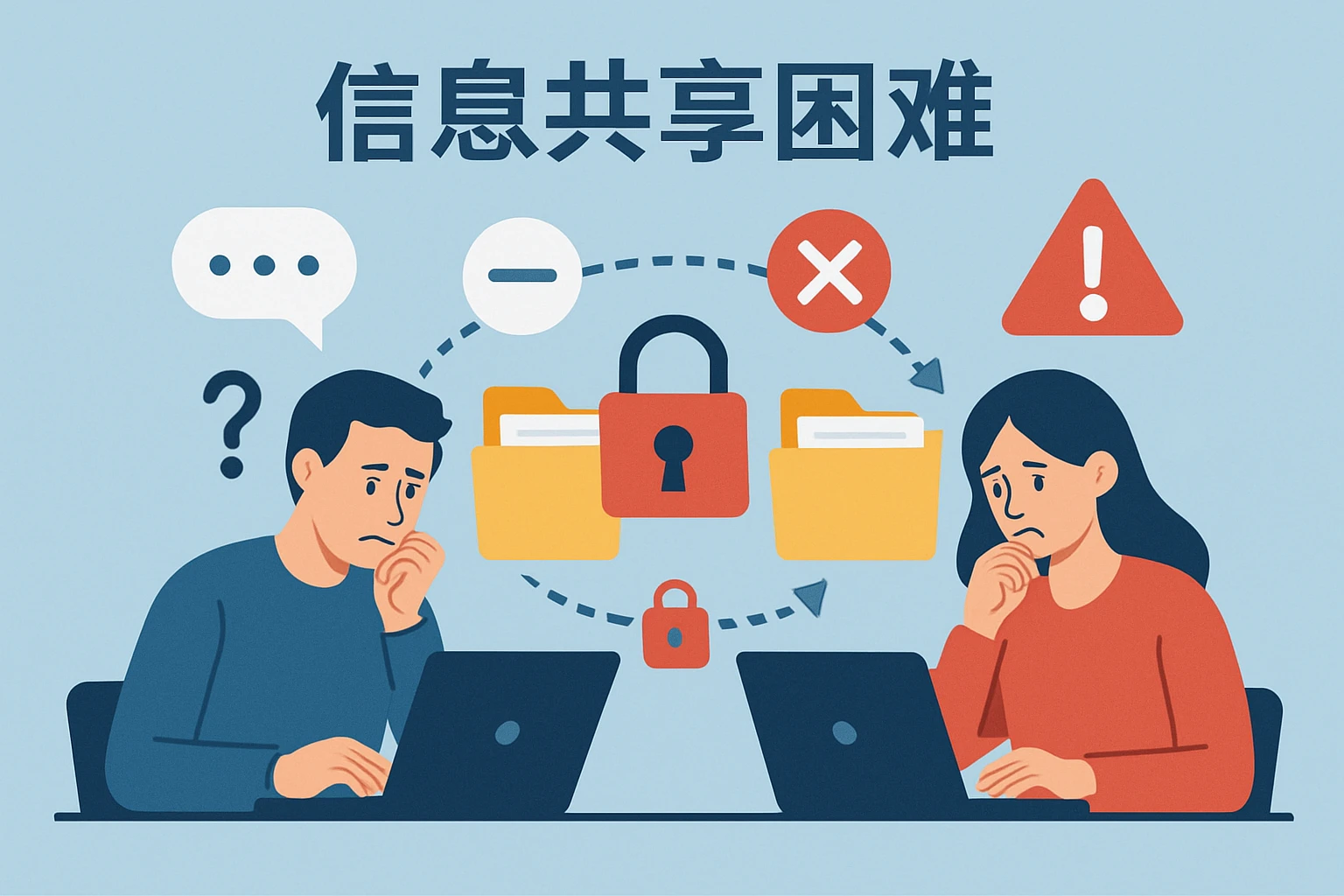 2. 信息共享困难