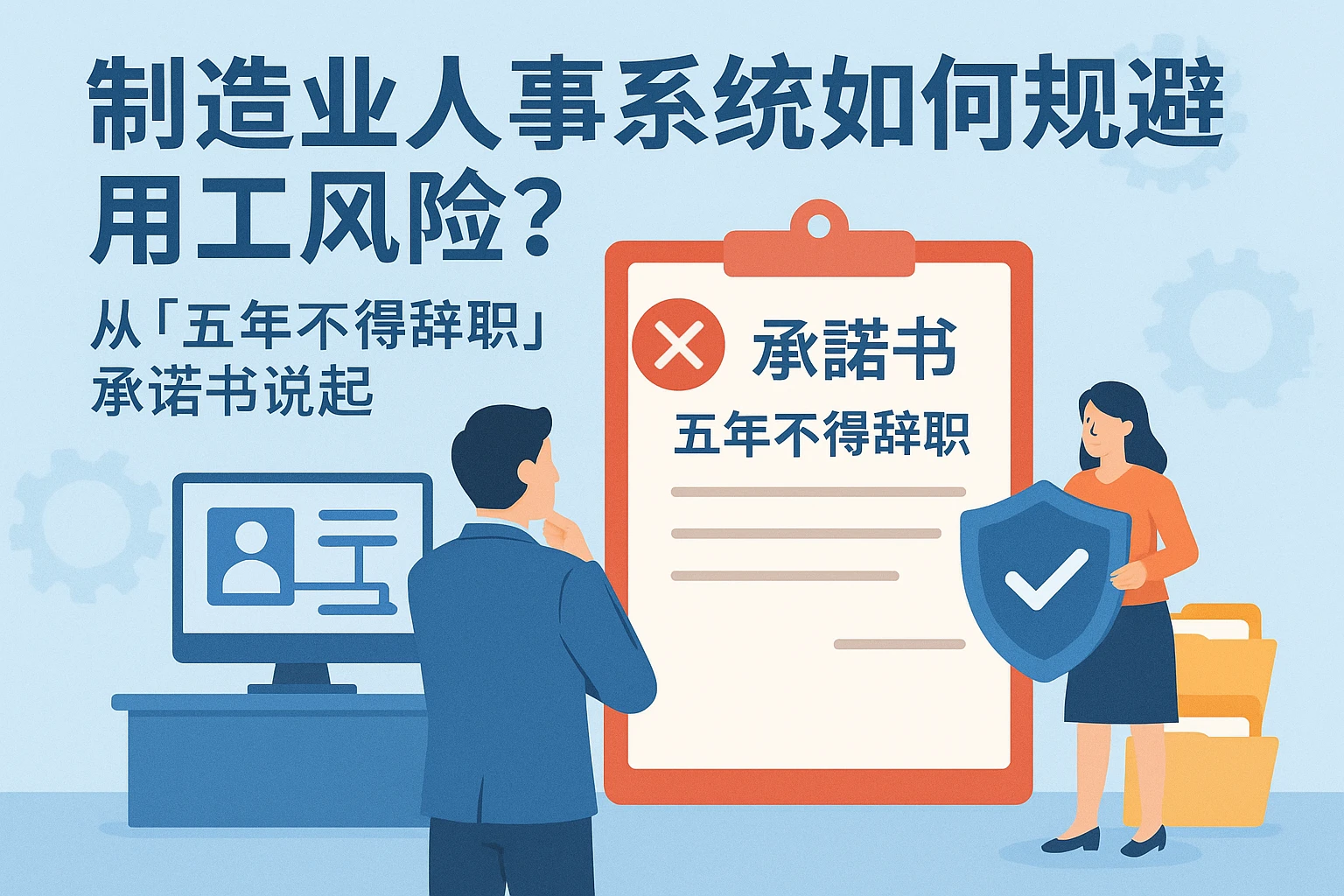 制造业人事系统如何规避用工风险？从“五年不得辞职”承诺书说起