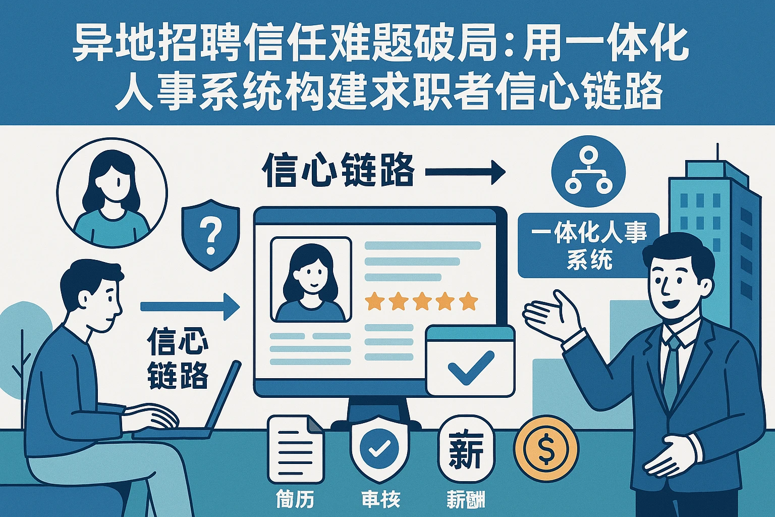 异地招聘信任难题破局：用一体化人事系统构建求职者信心链路