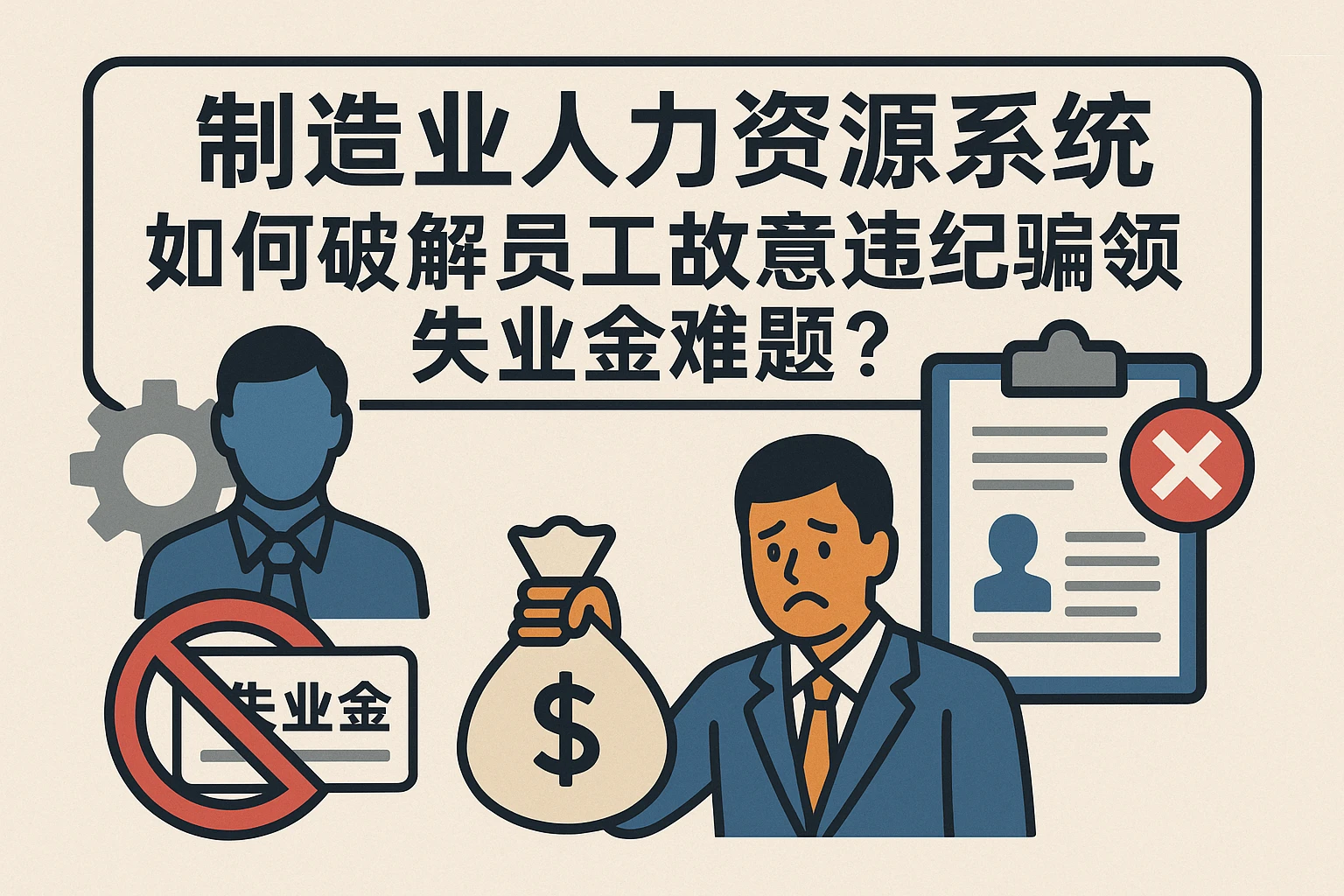 制造业人力资源系统如何破解员工故意违纪骗领失业金难题？