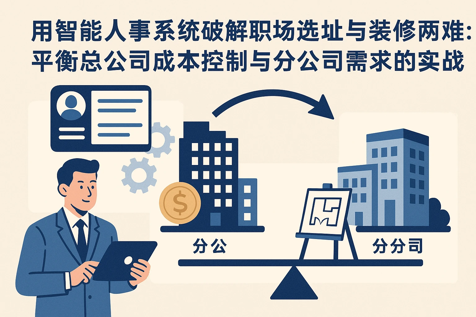 用智能人事系统破解职场选址与装修两难：平衡总公司成本控制与分公司需求的实战方案