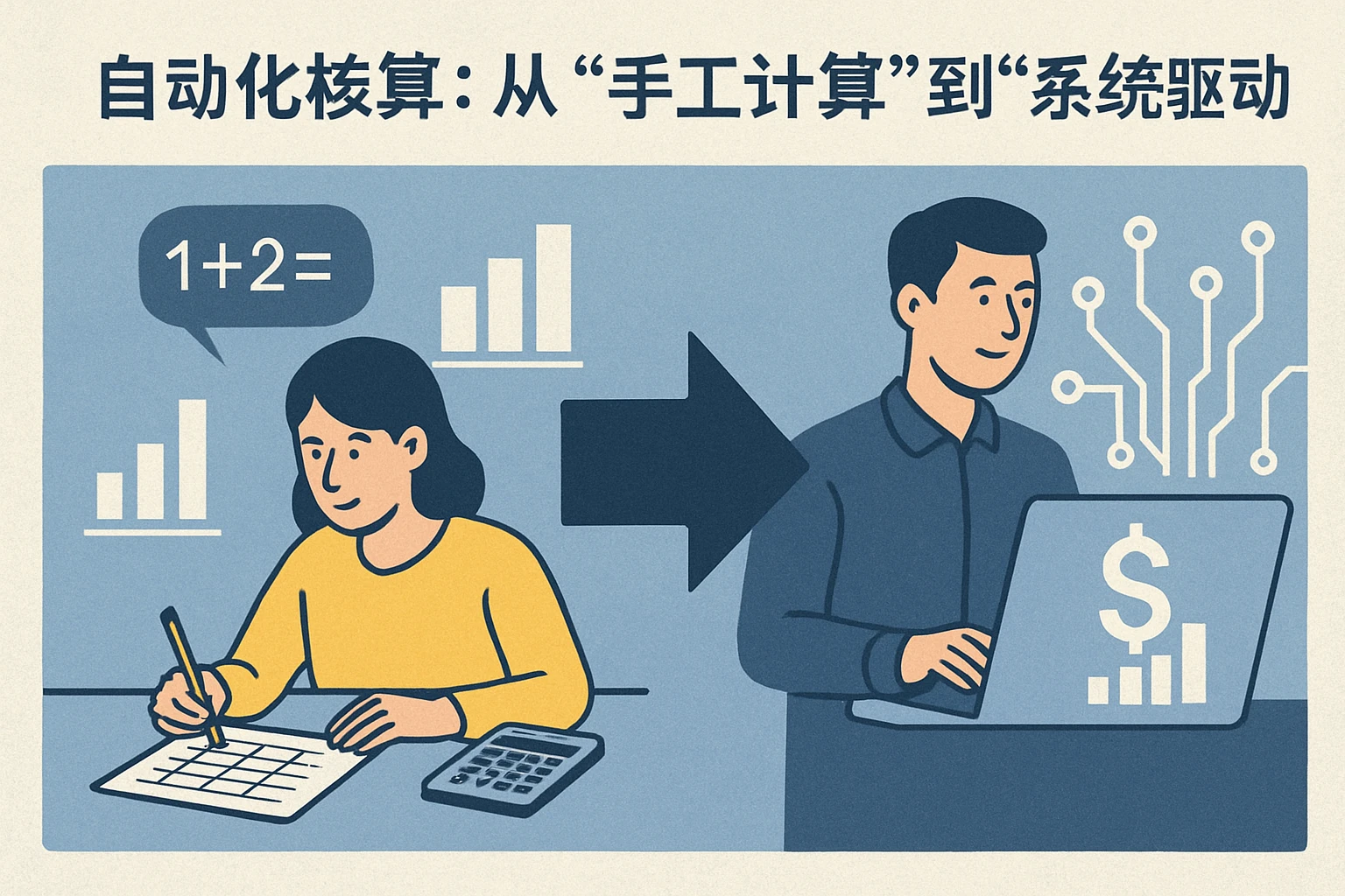 2. 自动化核算：从“手工计算”到“系统驱动”