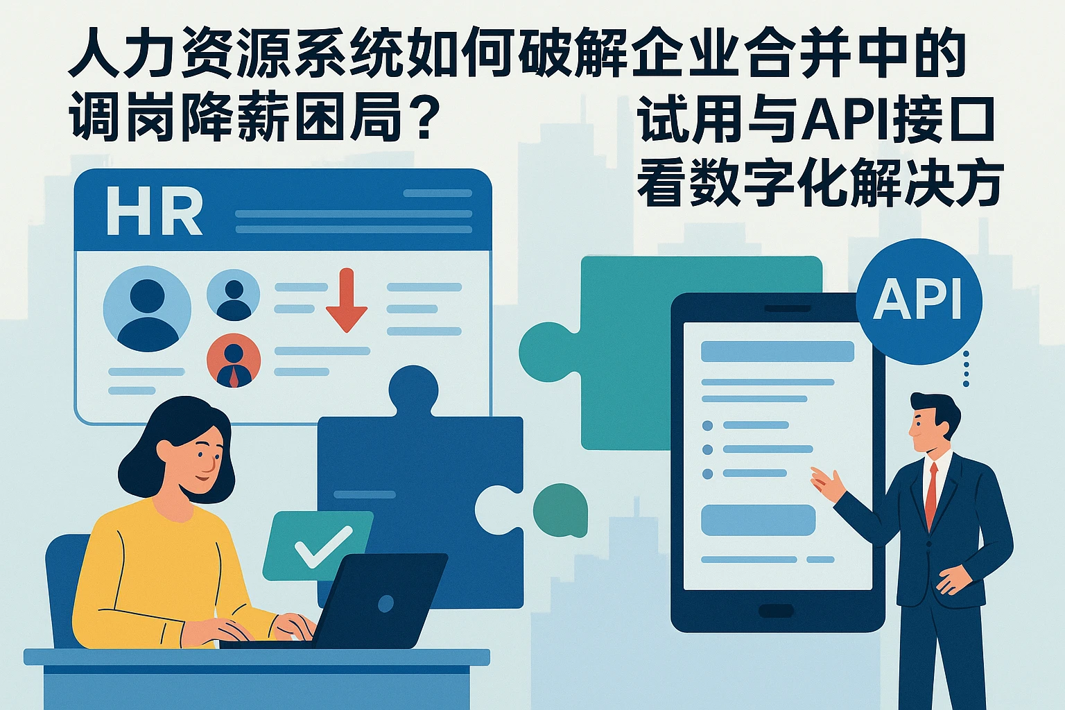 人力资源系统如何破解企业合并中的调岗降薪困局？从试用与API接口看数字化解决方案