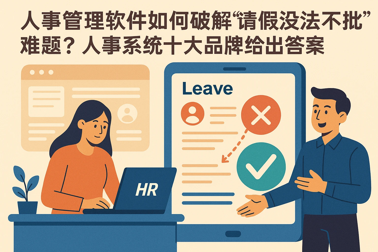 人事管理软件如何破解“请假没法不批”难题？人事系统十大品牌给出答案