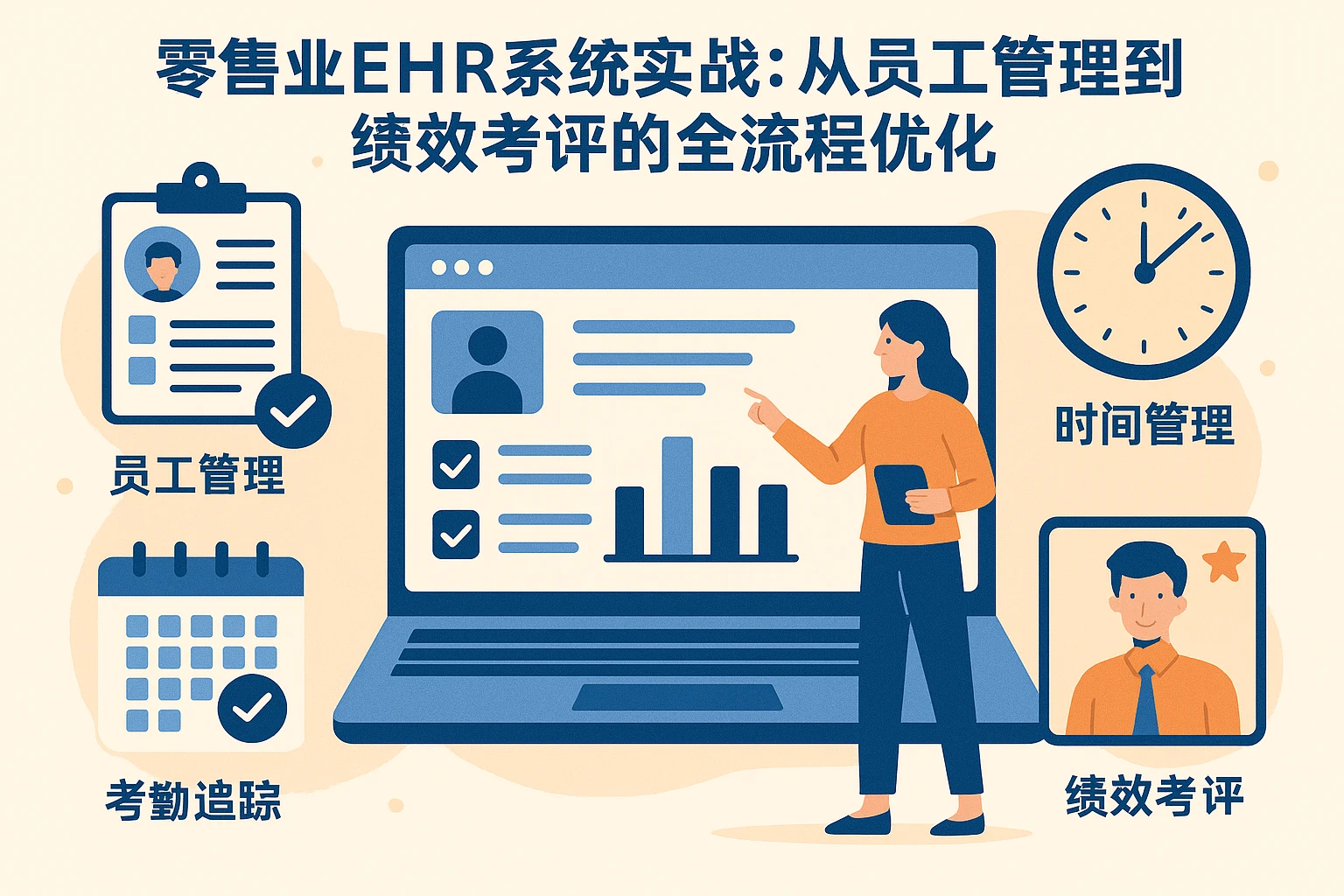 零售业EHR系统实战：从员工管理到绩效考评的全流程优化