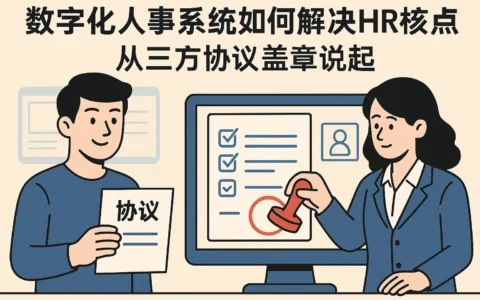 数字化人事系统如何解决HR核心痛点？从三方协议盖章说起