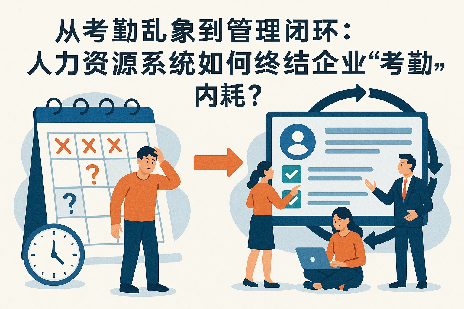 从考勤乱象到管理闭环：人力资源系统如何终结企业“考勤内耗”？
