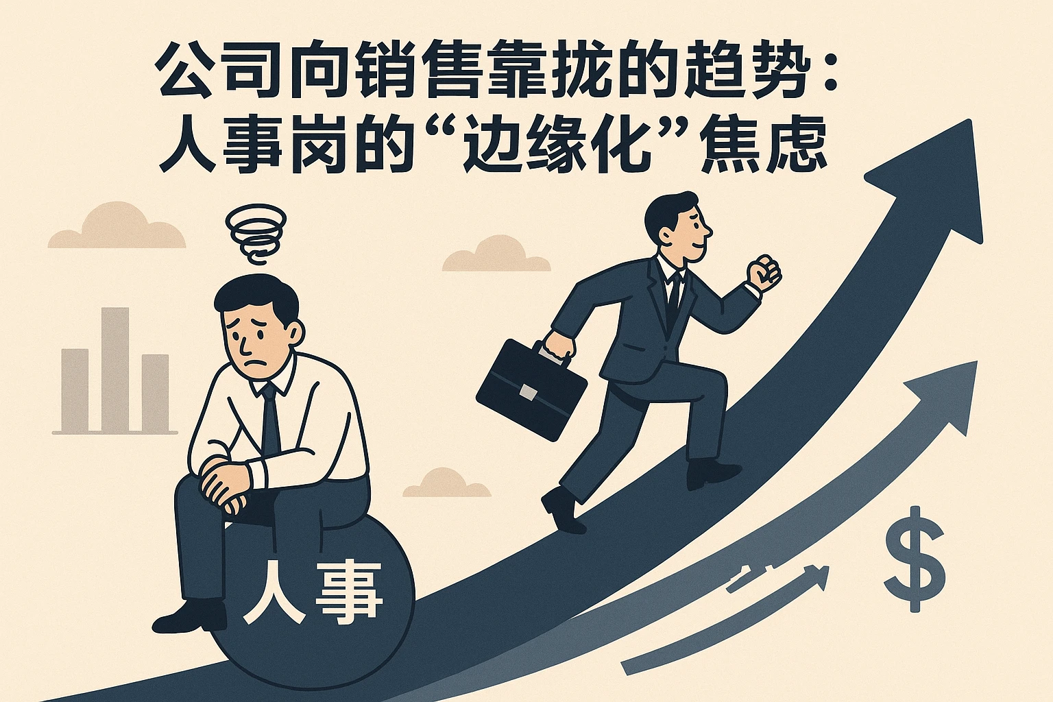 2. 公司向销售靠拢的趋势：人事岗的“边缘化”焦虑