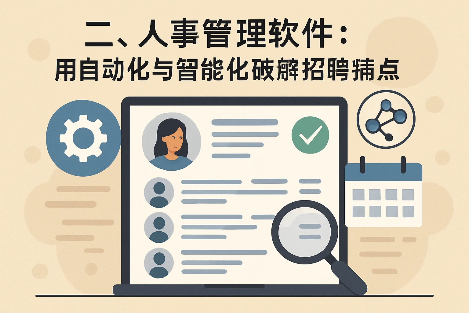 二、人事管理软件：用自动化与智能化破解招聘痛点